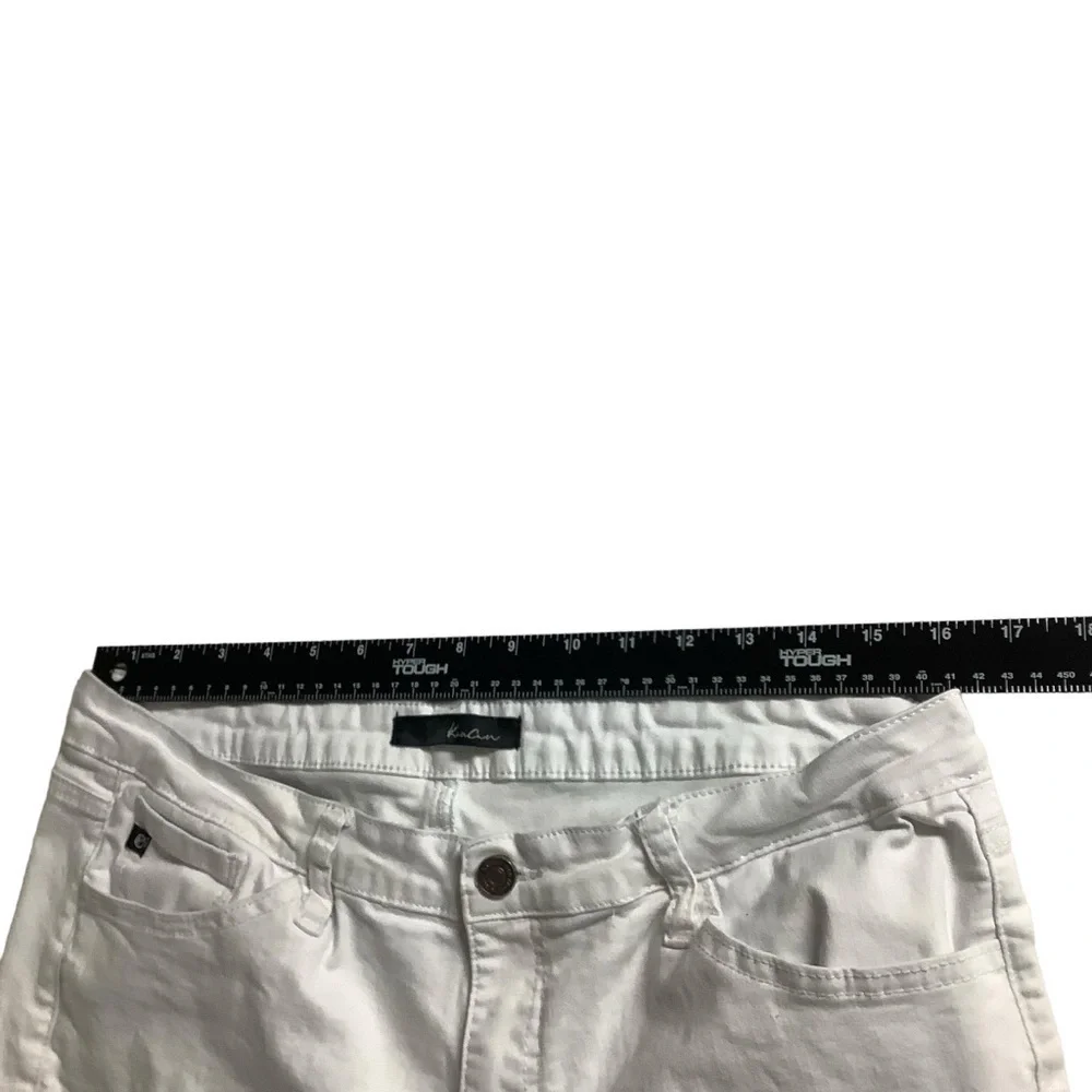 KanCan Taylor High Rise Distressed Skinny Jeans Size 15 / 31 White